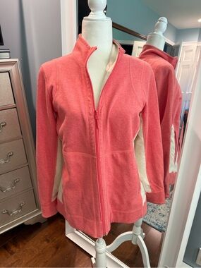 Tommy Bahama Reversible Light Coral and Cream Top